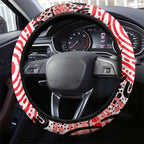 Aboriginal Barramundi Fish Steering Wheel Cover Indigenous Dot Art - Dreamtime Spirit Animal