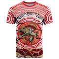 Personalised Aboriginal Barramundi Fish T Shirt Indigenous Dot Art - Dreamtime Spirit Animal