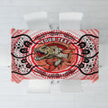 Personalised Aboriginal Barramundi Fish Tablecloth Indigenous Dot Art - Dreamtime Spirit Animal