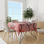 Personalised Aboriginal Barramundi Fish Tablecloth Indigenous Dot Art - Dreamtime Spirit Animal