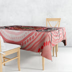 Personalised Aboriginal Barramundi Fish Tablecloth Indigenous Dot Art - Dreamtime Spirit Animal