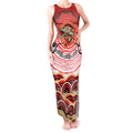 Personalised Aboriginal Barramundi Fish Tank Maxi Dress Indigenous Dot Art - Dreamtime Spirit Animal
