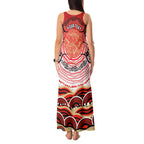 Personalised Aboriginal Barramundi Fish Tank Maxi Dress Indigenous Dot Art - Dreamtime Spirit Animal