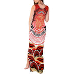 Personalised Aboriginal Barramundi Fish Tank Maxi Dress Indigenous Dot Art - Dreamtime Spirit Animal