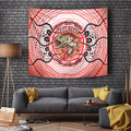 Personalised Aboriginal Barramundi Fish Tapestry Indigenous Dot Art - Dreamtime Spirit Animal