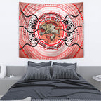 Personalised Aboriginal Barramundi Fish Tapestry Indigenous Dot Art - Dreamtime Spirit Animal