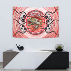 Personalised Aboriginal Barramundi Fish Tapestry Indigenous Dot Art - Dreamtime Spirit Animal