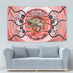 Personalised Aboriginal Barramundi Fish Tapestry Indigenous Dot Art - Dreamtime Spirit Animal