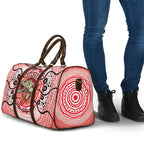 Personalised Aboriginal Barramundi Fish Travel Bag Indigenous Dot Art - Dreamtime Spirit Animal