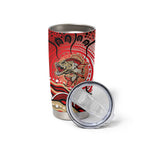 Personalised Aboriginal Barramundi Fish Tumbler Cup Indigenous Dot Art - Dreamtime Spirit Animal