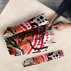 Personalised Aboriginal Barramundi Fish Umbrella Indigenous Dot Art - Dreamtime Spirit Animal