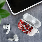 St George Illawarra Dragons Rugby AirPods Case Tribal Polynesian Power Art - Lightning Mascot