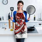 St George Illawarra Dragons Rugby Apron Tribal Polynesian Power Art - Lightning Mascot