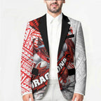 St George Illawarra Dragons Rugby Blazer Tribal Polynesian Power Art - Lightning Mascot
