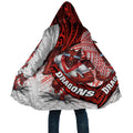 St George Illawarra Dragons Rugby Cloak Tribal Polynesian Power Art - Lightning Mascot