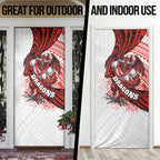 St George Illawarra Dragons Rugby Door Cover Tribal Polynesian Power Art - Lightning Mascot