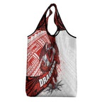 St George Illawarra Dragons Rugby Grocery Bag Tribal Polynesian Power Art - Lightning Mascot
