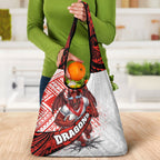 St George Illawarra Dragons Rugby Grocery Bag Tribal Polynesian Power Art - Lightning Mascot