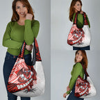 St George Illawarra Dragons Rugby Grocery Bag Tribal Polynesian Power Art - Lightning Mascot