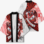 St George Illawarra Dragons Rugby Kimono Tribal Polynesian Power Art - Lightning Mascot