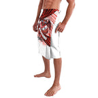 St George Illawarra Dragons Rugby Lavalava Tribal Polynesian Power Art - Lightning Mascot