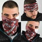 St George Illawarra Dragons Rugby Neck Gaiter Tribal Polynesian Power Art - Lightning Mascot