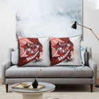 St George Illawarra Dragons Rugby Pillow Cover Tribal Polynesian Power Art - Lightning Mascot