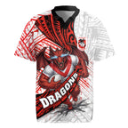 St George Illawarra Dragons Rugby Rugby Jersey Tribal Polynesian Power Art - Lightning Mascot