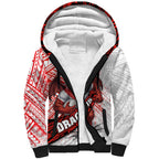 St George Illawarra Dragons Rugby Sherpa Hoodie Tribal Polynesian Power Art - Lightning Mascot