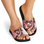 St George Illawarra Dragons Rugby Slide Sandals Tribal Polynesian Power Art - Lightning Mascot