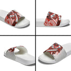 St George Illawarra Dragons Rugby Slide Sandals Tribal Polynesian Power Art - Lightning Mascot