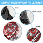 St George Illawarra Dragons Rugby Spare Tire Cover Tribal Polynesian Power Art - Lightning Mascot