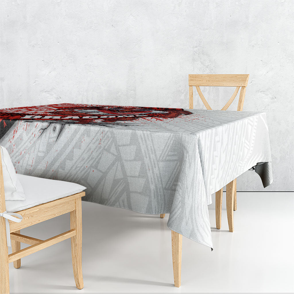 St George Illawarra Dragons Rugby Tablecloth Tribal Polynesian Power Art - Lightning Mascot