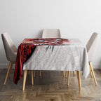 St George Illawarra Dragons Rugby Tablecloth Tribal Polynesian Power Art - Lightning Mascot