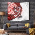 St George Illawarra Dragons Rugby Tapestry Tribal Polynesian Power Art - Lightning Mascot