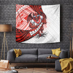 St George Illawarra Dragons Rugby Tapestry Tribal Polynesian Power Art - Lightning Mascot