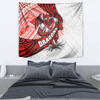 St George Illawarra Dragons Rugby Tapestry Tribal Polynesian Power Art - Lightning Mascot