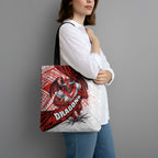 St George Illawarra Dragons Rugby Tote Bag Tribal Polynesian Power Art - Lightning Mascot