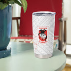 St George Illawarra Dragons Rugby Tumbler Cup Tribal Polynesian Power Art - Lightning Mascot