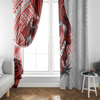 St George Illawarra Dragons Rugby Window Curtain Tribal Polynesian Power Art - Lightning Mascot