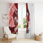 St George Illawarra Dragons Rugby Window Curtain Tribal Polynesian Power Art - Lightning Mascot
