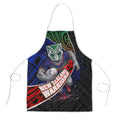 New Zealand Warriors Rugby Apron Tribal Polynesian Power Art - Lightning Mascot