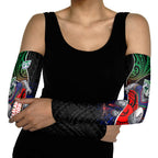 New Zealand Warriors Rugby Arm Sleeves Tribal Polynesian Power Art - Lightning Mascot