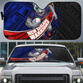 New Zealand Warriors Rugby Auto Sun Shade Tribal Polynesian Power Art - Lightning Mascot