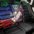 New Zealand Warriors Rugby Back Car Seat Cover Tribal Polynesian Power Art - Lightning Mascot