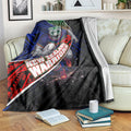 New Zealand Warriors Rugby Blanket Tribal Polynesian Power Art - Lightning Mascot