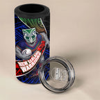 New Zealand Warriors Rugby 4 in 1 Can Cooler Tumbler Tribal Polynesian Power Art - Lightning Mascot