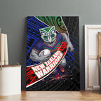New Zealand Warriors Rugby Canvas Wall Art Tribal Polynesian Power Art - Lightning Mascot