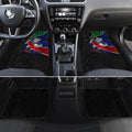 New Zealand Warriors Rugby Car Mats Tribal Polynesian Power Art - Lightning Mascot