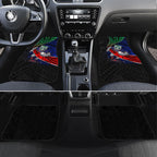 New Zealand Warriors Rugby Car Mats Tribal Polynesian Power Art - Lightning Mascot